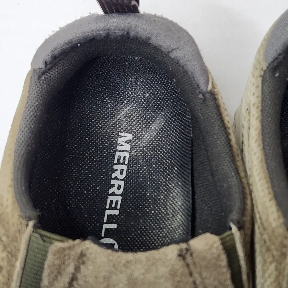 Merrell Mens Dusty Olive Suede Jungle Moc/Slip On Shoes J91705 Size 9